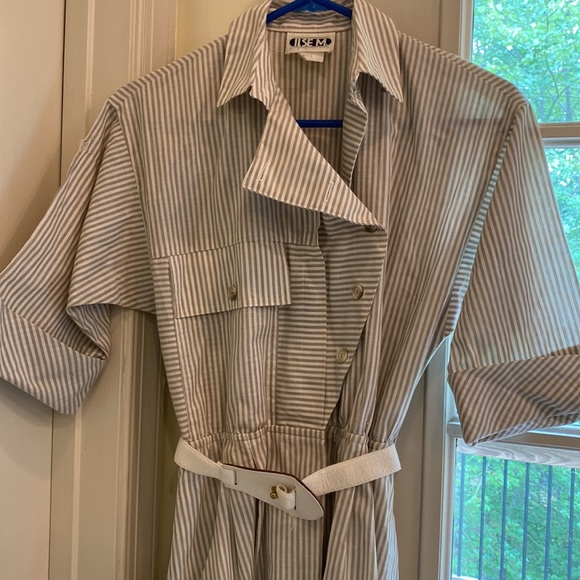 Vintage 80s Shirtwaist Dress - Picture 2 of 6